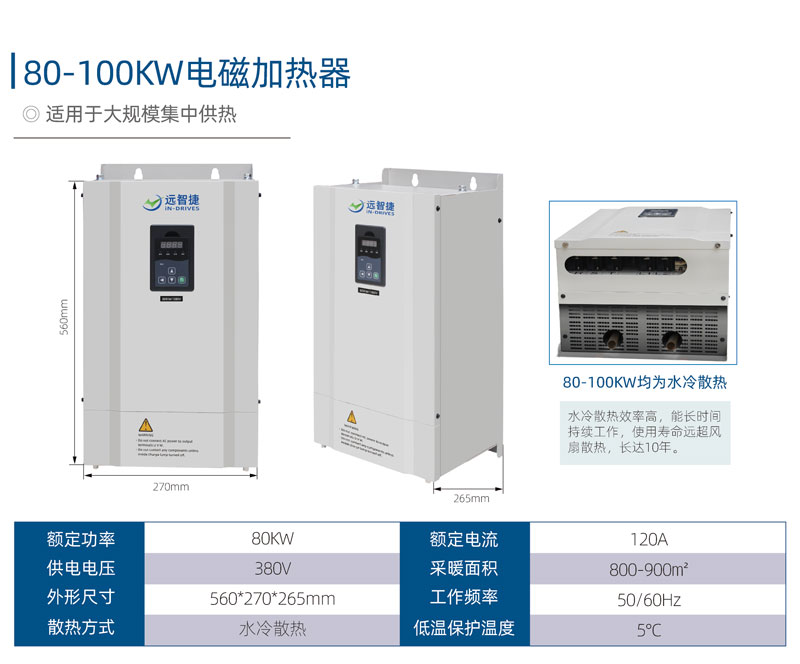 80KW電磁加熱器